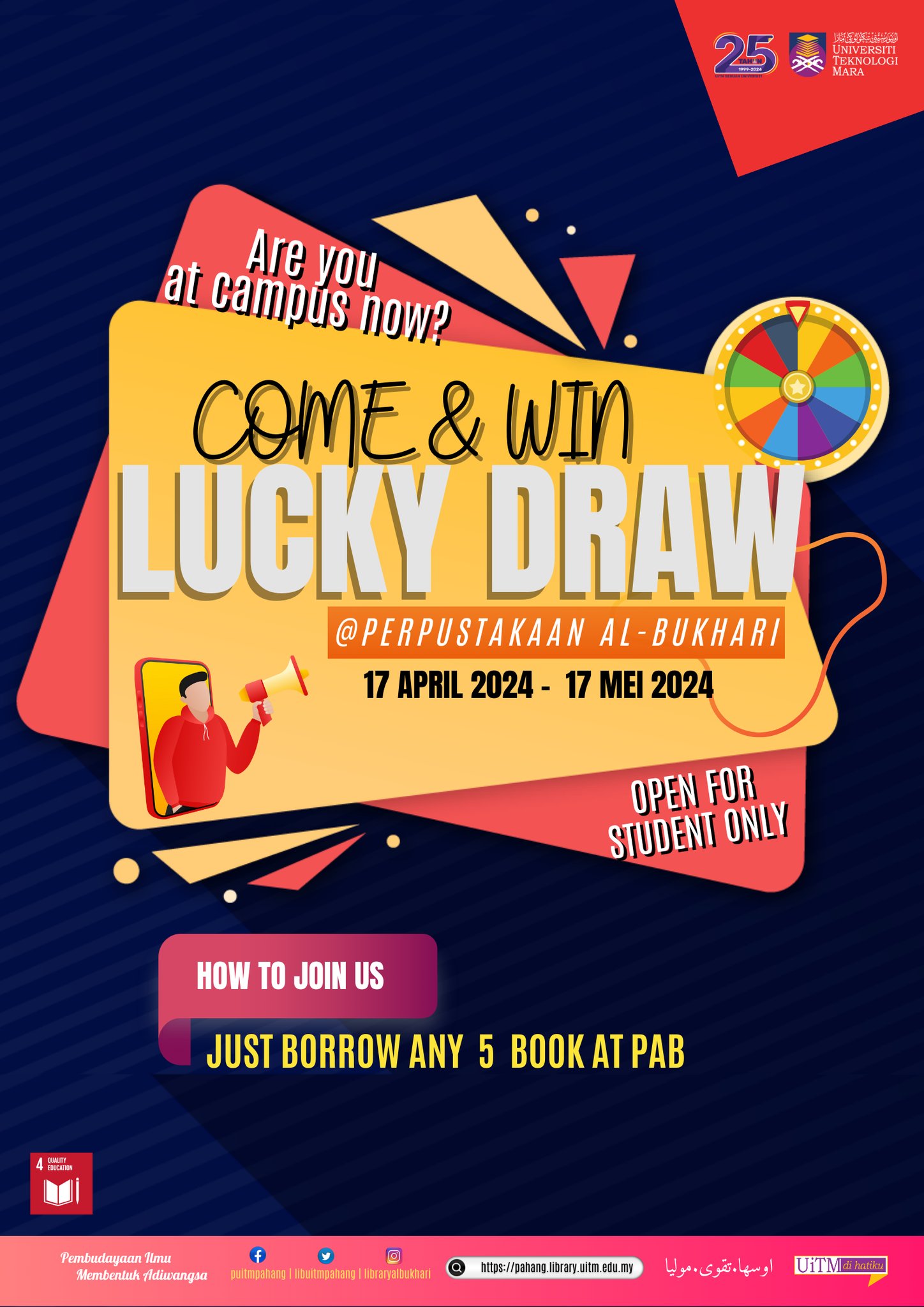 Come & Win Lucky Draw@Perpustakaan Al-Bukhari